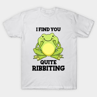 Quite Ribbiting Funny Frog Pun T-Shirt